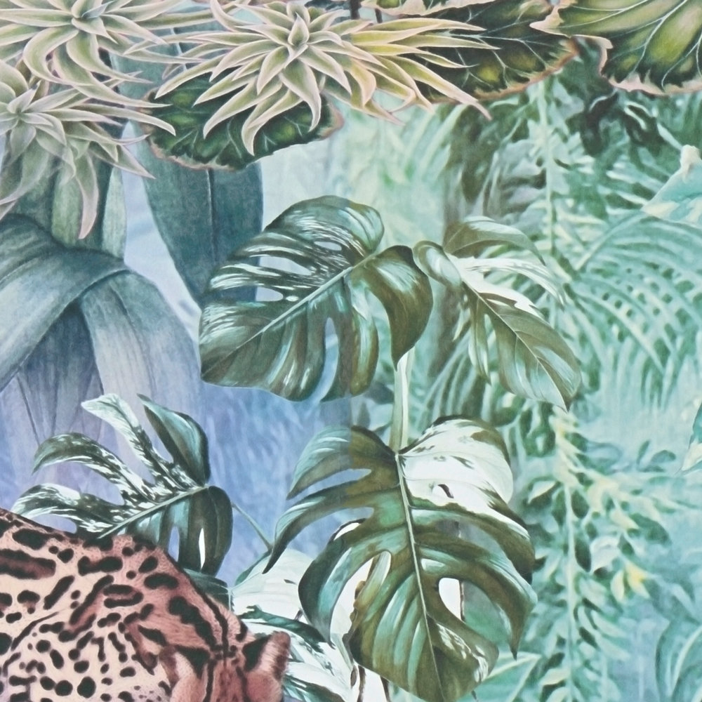             Dschungeltapete Tiere & Pflanzen im Aquarell Look
        